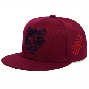 Gorra de béisbol estructurada con logotipo de <span class=keywords><strong>tigre</strong></span> bordado personalizado original, gorra Snapback estilo Hip Hop 3D con tela de malla común - Product Image 4
