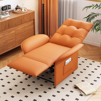 Fauteuil inclinable électrique en tissu moderne de qualité supérieure, cadre en métal, fonction de massage, télécommande, longueur étendue pour une utilisation en home cinéma
