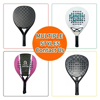 Raquette de paddle QINGYU SPORT en fibre de carbone 18K, raquette de tennis de plage, haute résistance, en stock