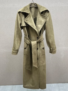 Cappotto <span class=keywords><strong>Trench</strong></span> Lungo da <span class=keywords><strong>Donna</strong></span> con Lacci, Doppiopetto, <span class=keywords><strong>Foderato</strong></span> in Pile, con Cappuccio Staccabile, Stile Vintage Classico Invernale - Product Image 5