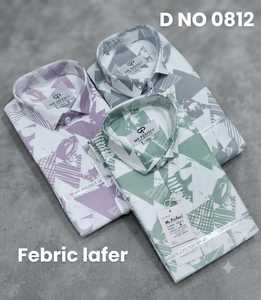 Camisas LAFAR para Hombre con el Último Estampado Geométrico Abstracto en Colores Pastel, Manga Larga, Cierre de Botones, Ropa Casual Moderna - Product Image 5