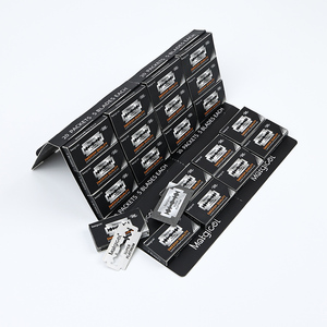 Chất lượng cao thép không gỉ đôi cạnh cạo lưỡi phổ biến tóc Remover dao cạo với lưỡi thép không gỉ được thiết kế trong Thụy Điển - Product Image 5