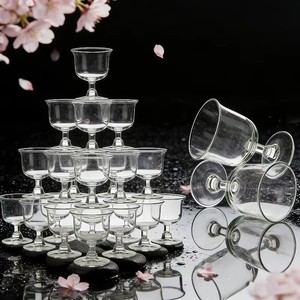 <span class=keywords><strong>Verre</strong></span> à cocktail jetable transparent en <span class=keywords><strong>plastique</strong></span> à <span class=keywords><strong>pied</strong></span> haut Margaret pour fête, <span class=keywords><strong>verre</strong></span> à champagne et à <span class=keywords><strong>vin</strong></span> - Product Image 4