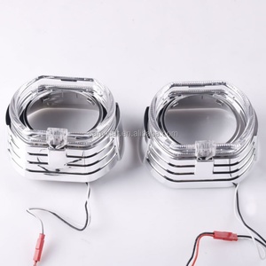 2023 LED DRL Angel Eye With Shrouds Masks for 3 Inch Q5 Lens Xenon Projector Aftermarket Car Upgrading Headlight Retrofit Kit - Product Image 1