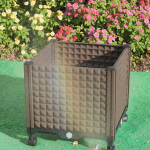 Caja de plantación de terraza de jardín, cama elevada, maceta vegetal, maceta de jardín elevada de plástico - Product Image 3