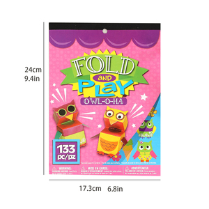 Lot de stickers origami hiboux pour activités créatives – Idéal pour la création manuelle 3D de projets en papier pour enfants - Product Image 2