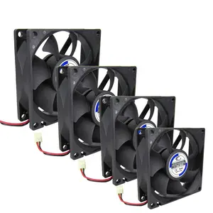 DC 12 v fan 80x80x25mm 8025-B12v 24v dc eksenel fırçasız soğutma fanı 12 volt dc 80mm bilgisayar fanlar soğutma havası