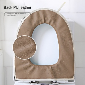 2025 housse de siège de <span class=keywords><strong>toilette</strong></span> d'été personnalisable FE fermeture en velours bon marché avec fermeture à glissière et traitement d'autocollant conception personnalisée - Product Image 4