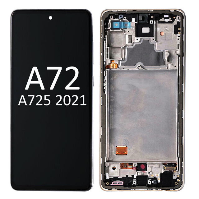 Factory Direct Selling for Samsung for Galaxy A72 SM-A725 LCD OLED INCELL Screen Full Assembly with Frame Replacement 4G