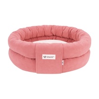 LS peppy Buddies neues Design runde Form sehr weichen Stoff Hunde bett Großhandel Katze Haustier Mode Bett Nest Anti-Rutsch-Umkehr kissen