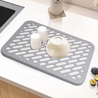 Nouvelle Arrivée Silicone Protection Pliable Eco-Friendly Plat Séchage Tapis Diatomite Tapis Instantané