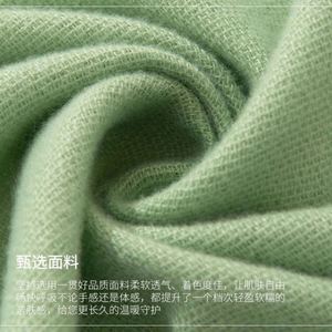 57 Écharpes carrées Angela de couleur unie pour l'hiver, foulards de créateurs, marques célèbres, bleu Giorgio Morandi, luxe pour femmes - Product Image 2