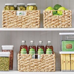 Cestas de Pared Tejidas a Crochet para Bebés, Estilo Moisés, para Organización, 15x15, Diseño Moderno, para Lavandería, Despensa, Bolsa de Lino, Tejido Mediano - Product Image 3