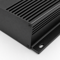 Boîtier en aluminium sur mesure pour projet électronique de carte de circuit imprimé, usage industriel, boîtier en aluminium anodisé argenté noir, boîtier en aluminium sur mesure