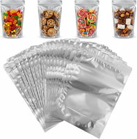 Sacs refermables en aluminium et plastique PE recyclables, résistants à l'humidité, personnalisés par le fabricant, pour l'emballage et le stockage alimentaire, avec fenêtre transparente
