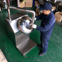 Machine de Revêtement par Pulvérisation pour Petites Noix, Granulés, Particules de Sucre et Chocolat - Machine à Enrober les Noix et le Chocolat - Vente Chaude