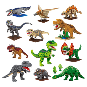 Jurassic Thief Dragon Tyrannosaurus Rex Double Ridgesaurus, Bloques de Construcción Educativos de Nanopartículas, Juguetes para Niños - Product Image 1