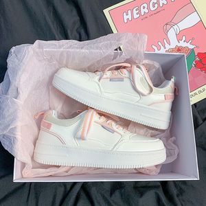 Nuevas Zapatillas <span class=keywords><strong>Blancas</strong></span> Favoritas de las Mujeres, Estilo Deportivo Casual para Estudiantes, con Cordones, Cómodas, Tendencia de Invierno - Product Image 2