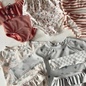 Wholesale Custom Print Two Piece Kids Bathing Suit Swimsuit for Kids Swimwear Toddler Swimsuits Baby Swimwear High Quality - Product Image 4