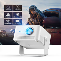 Proyector Inteligente Portátil Android 14 con 1100 ANSI, Resolución Nativa 1080P, Ultra Corta Distancia, Keystone, WiFi 6, BT 5.4, LED LCD 2G HY450Max para Cine en Casa