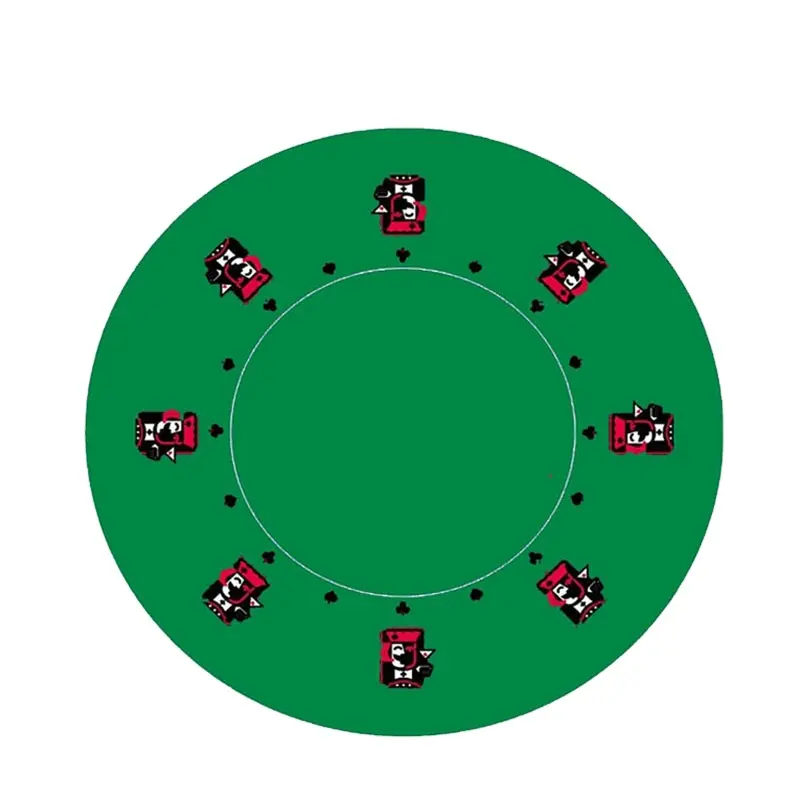 AY Verde Pano de Jogo de Poker Poker Layout De Borracha Feito de Borracha Antiderrapante Esteira De Tabela De Borracha Natural Trade Assurance Tabela do Casino tapete