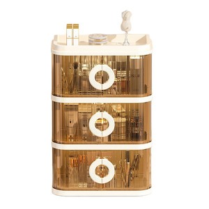 Nhà hiện đại đơn giản gấp vuông hộp lưu trữ PP nhựa cán cửa bàn trang điểm tổ chức mỹ phẩm lưu trữ tủ - Product Image 5