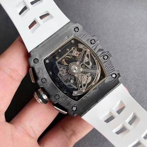 Montre mécanique pour homme, élégante et unique, 011, en forme de baril, en fibre de carbone, avec grand calendrier, chronographe, pour les affaires - Product Image 5