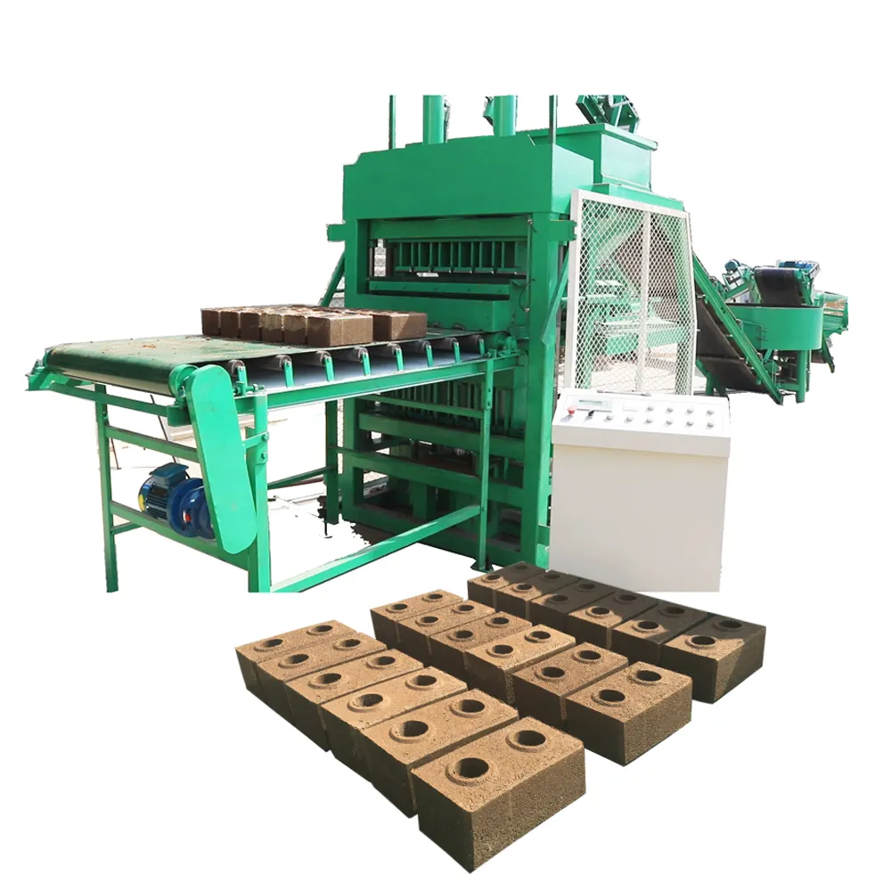 KQS6-10 автоматическая гидравлическая машина для производства глиняных блоков Kaidong