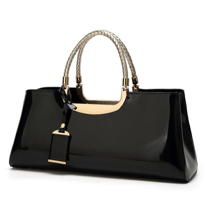 Sac <span class=keywords><strong>à</strong></span> main populaire en cuir PU verni brillant pour femme, fourre-tout pour dames, fournisseurs de sacs <span class=keywords><strong>à</strong></span> main - Product Image 6