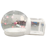 Promotion : Maison Bulle Gonflable Rose Pastel avec Tapis de Saut – Bulle de Jeu Douce et Colorée