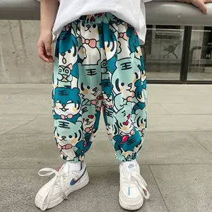 Pantalon anti-moustique léger d'été pour enfants garçons nouveaux pantalons décontractés été respirant à l'extérieur pour porter des bloomers petit tigre