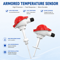 Sonde de température industrielle blindée 4-20mA avec transmetteur de type K pour système de contrôle de processus de traitement de l'eau compatible avec les pompes