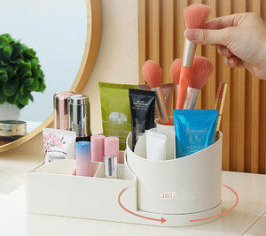 <span class=keywords><strong>Organisateur</strong></span> <span class=keywords><strong>de</strong></span> <span class=keywords><strong>maquillage</strong></span> en plastique PP multifonctionnel durable Porte-stylo <span class=keywords><strong>rotatif</strong></span> Pinceaux cosmétiques Mallette <span class=keywords><strong>de</strong></span> rangement Rectangle <span class=keywords><strong>Organisateur</strong></span> <span class=keywords><strong>de</strong></span> maison - Product Image 6