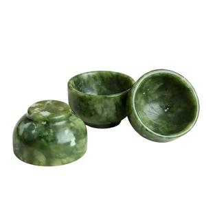 Taza de Té de <span class=keywords><strong>Jade</strong></span> Blanco Natural al por Mayor, Taza de Té de <span class=keywords><strong>Jade</strong></span> <span class=keywords><strong>Verde</strong></span> Kung Fu, Juego de Tazas de Cristal para Decoración de Escritorio - Product Image 5