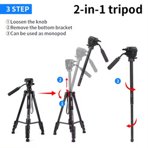 Jmary Monopode Professionnel En Alliage D'aluminium Fluide Tête Stand Caméra Vidéo Trépied pour Vidéo Numérique DSLR Caméra Trépieds KP2599 - Product Image 6
