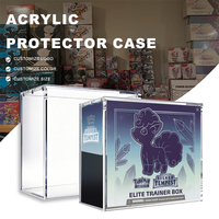 Boîte de Présentation Acrylique Grande Capacité pour Coffret Dresseur d'élite Pokémon ETB et Boîte de Boosters TCG