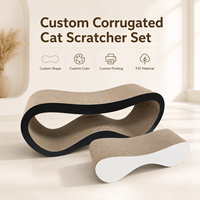 Griffoir pour chat extra large confortable 2026, griffoir-lounge réversible en carton ondulé durable
