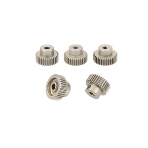 2 pièces 64DP 3.175mm 21T- 25T 26T 28T 29T 30T 32T 35T 40T 41T <span class=keywords><strong>45T</strong></span> 46T-50T Pignon moteur en aluminium pour moteur de voiture RC 1/10 - Product Image 1
