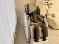 Fauteuil de massage intelligent 4D de luxe avec rail SL étendu, zéro gravité, étirement thaïlandais, chaleur au graphène, rouleaux de réflexologie plantaire pour la santé