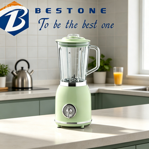 BESTONE 3 Speeds Retro 1.5L Glass Jar BlenderElectric Blender Multifunctional <b>Ice</b> Crushing <b>Countertop</b> OEM ODM - Product Image 3