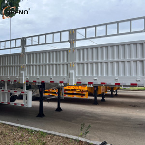Oreno xe 12 mét hàng rào bán trailer mới 60 tấn Giao thông vận tải xe tải Trailer 3 trục bán Trailer cho bán - Product Image 5