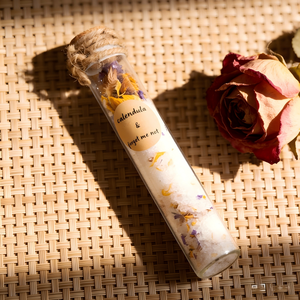 प्राकृतिक गुलाब के आवश्यक तेल के साथ व्यक्तिगत गुलाबी हिमालायन स्नान नमक ग्लास परीक्षण ट्यूब प्राकृतिक गुलाब के साथ - Product Image 3