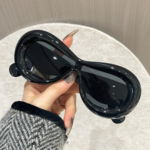 Unisex Inflatable <b>Round</b> <b>Sunglasses</b> UV400 PC <b>Frame</b> Full Rim Cat Eye % UV Protection Opp Bag Packing 8801 - Product Image 4