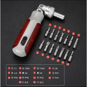 Ratcheting <b>Screwdriver</b> Set 14 In 1 Cross Phillips Bit Multi Functional Repair Tool With Anti Slip Handle - Product Image 5