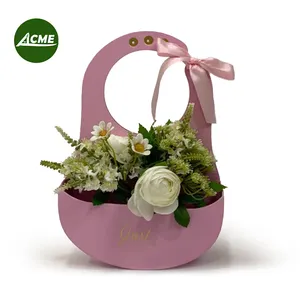 Scatole di fiori di lusso all'ingrosso scatola rotonda fiori tubo di carta mazzi di fiori per san valentino e la festa della mamma
