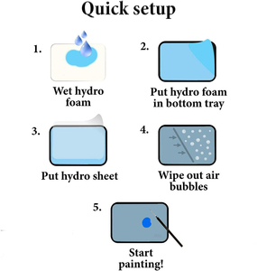 25/50 feuilles de papier pour <span class=keywords><strong>palette</strong></span> Stay Wet pour la peinture acrylique miniature - Product Image 4