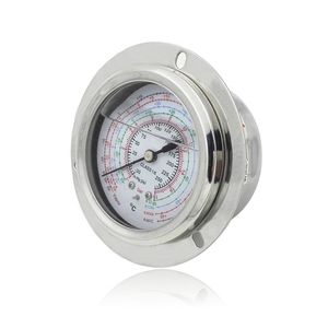 Фреон манометр из нержавеющей стали корпус 60 мм общий холодный газовый счетчик манометр для охлаждения для кондиционирования воздуха - Product Image 2