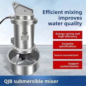 เครื่องผสมแบบจุ่มใต้น้ำ QJB OEM ความเร็วต่ำ แบบดัน-ไหล สำหรับบ่อหมักแบบไม่ใช้อากาศ ประสิทธิภาพสูง สำหรับน้ำเสียไหลย้อนกลับ - Product Image 4