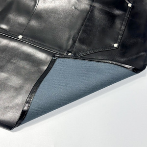 Pu Leather <b>Apron</b> Multi Pocket Waterproof Work <b>Apron</b> For Barber And Seafood Handling - Product Image 4