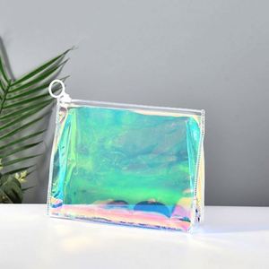 Nouvelle Pochette de Maquillage Transparente en PVC Écologique Personnalisée 2024, Couleur Violet, Imperméable, pour Voyage, Cosmétiques, Cadeau - Product Image 6